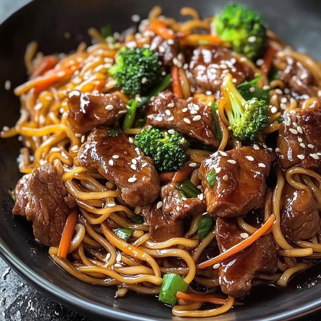 Rindfleisch und Brokkoli Lo Mein