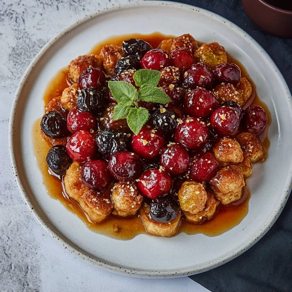 Gerösteter Rosenkohl mit Walnüssen und Honig
