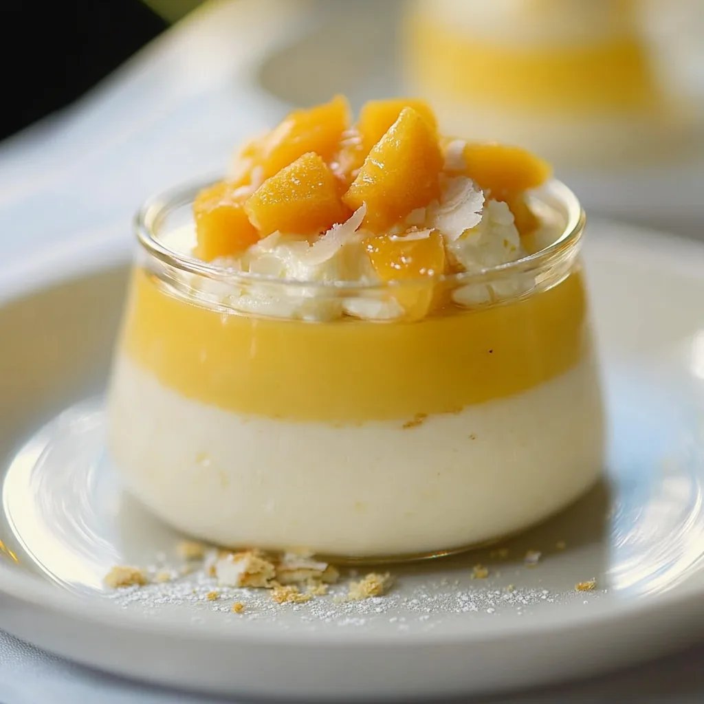 Mango Kokos Pannacotta