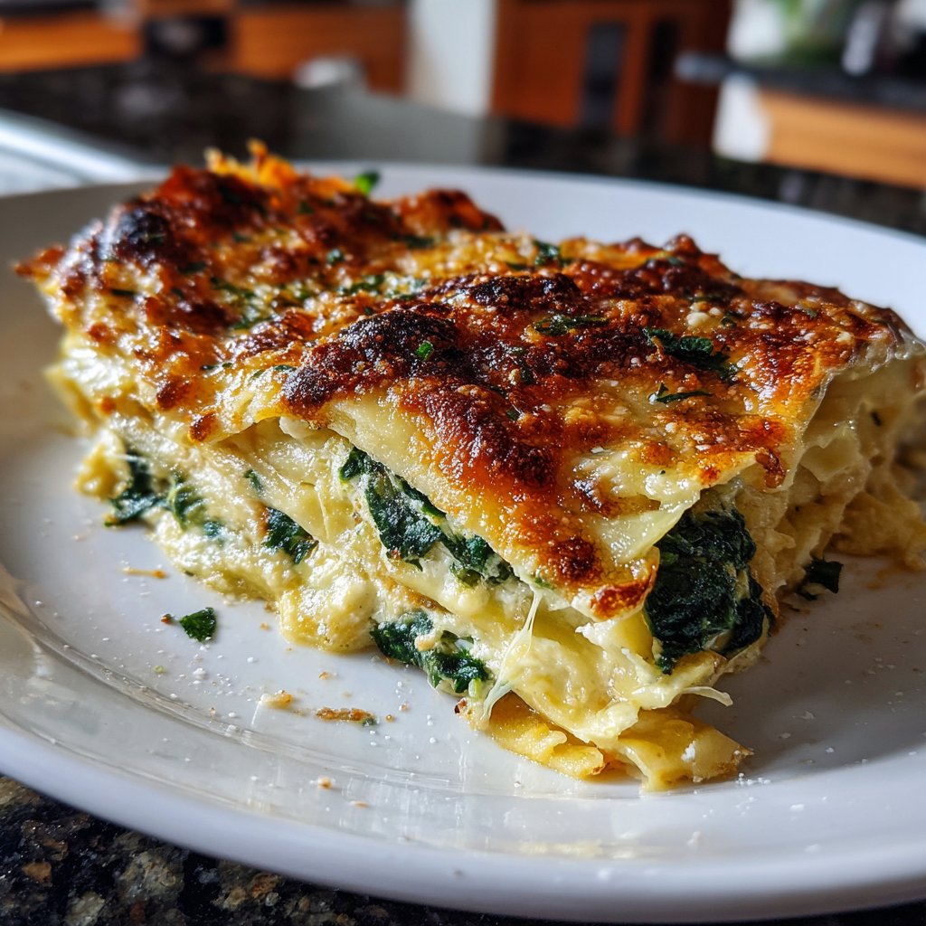 Lasagne mit Spinat und Ricotta