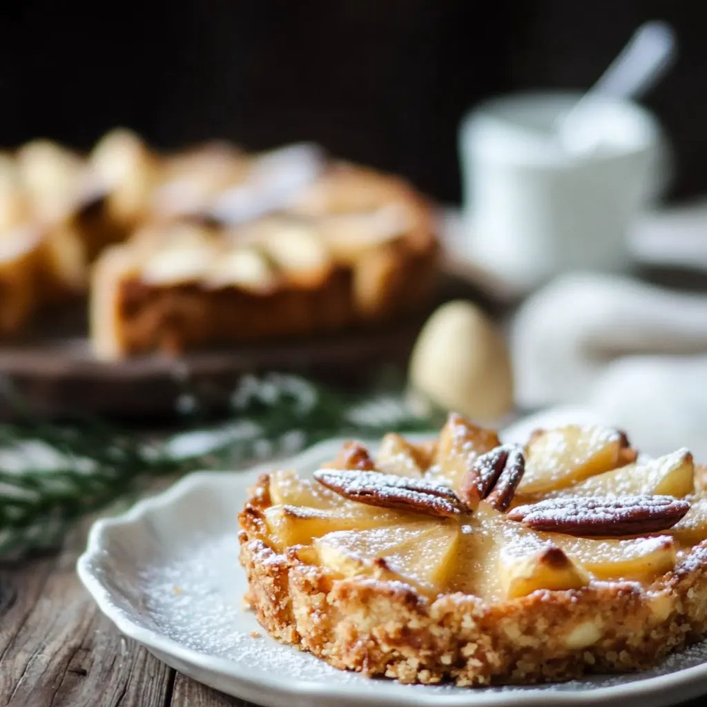 Apfel-Zimtstern-Küchlein mit Vanillesoße