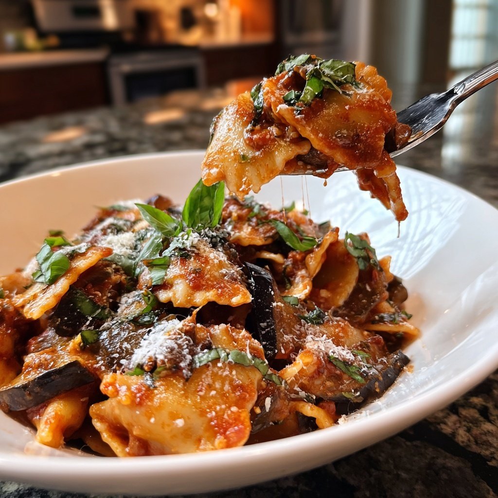 Internationale Küche Italienische Pasta alla Norma