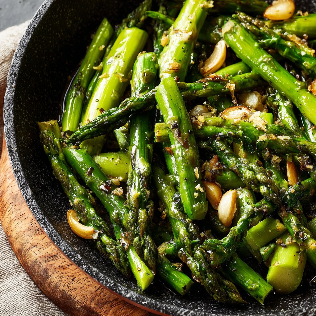 Grüner Spargel Pfanne Schnell