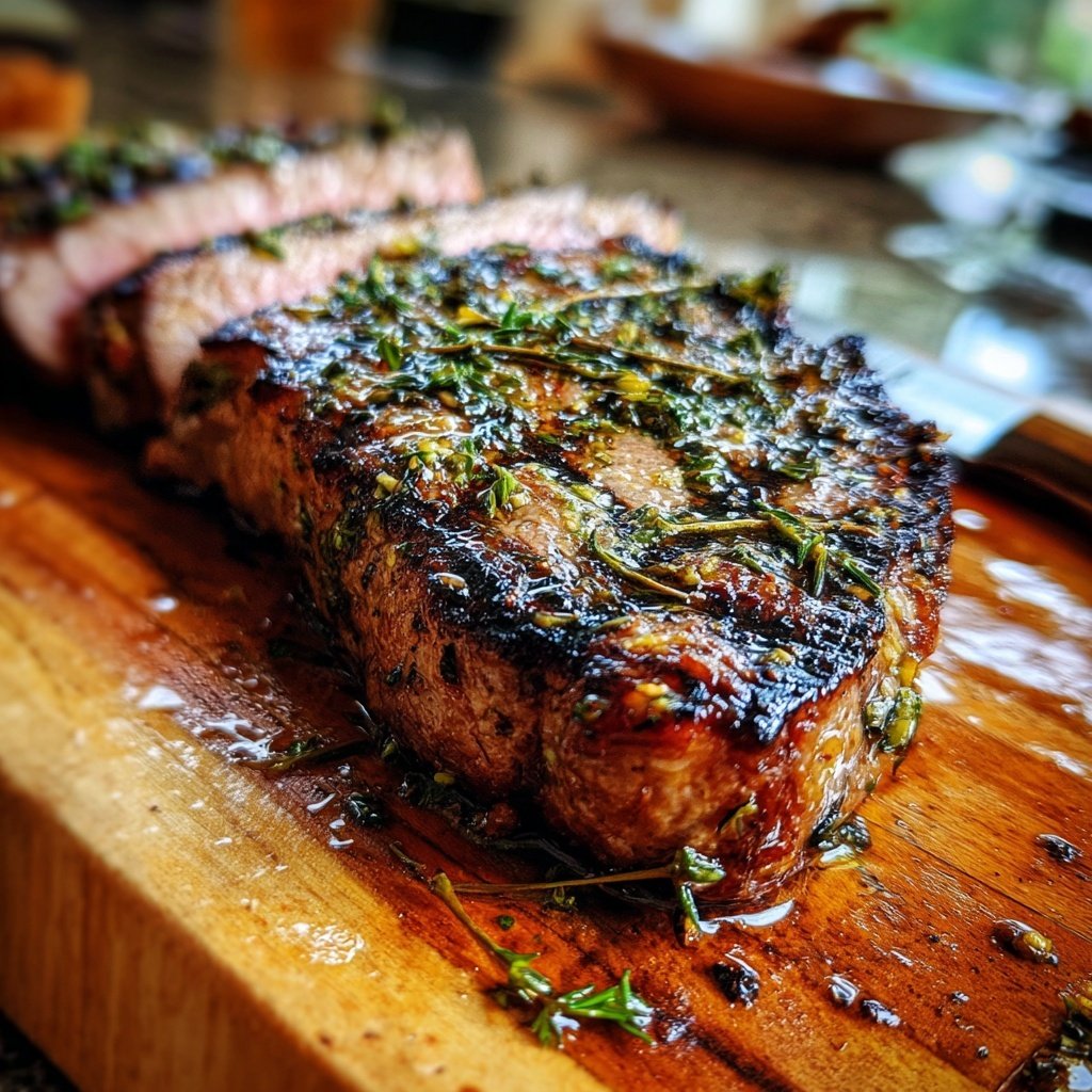 Gegrilltes Steak Mit Thymian