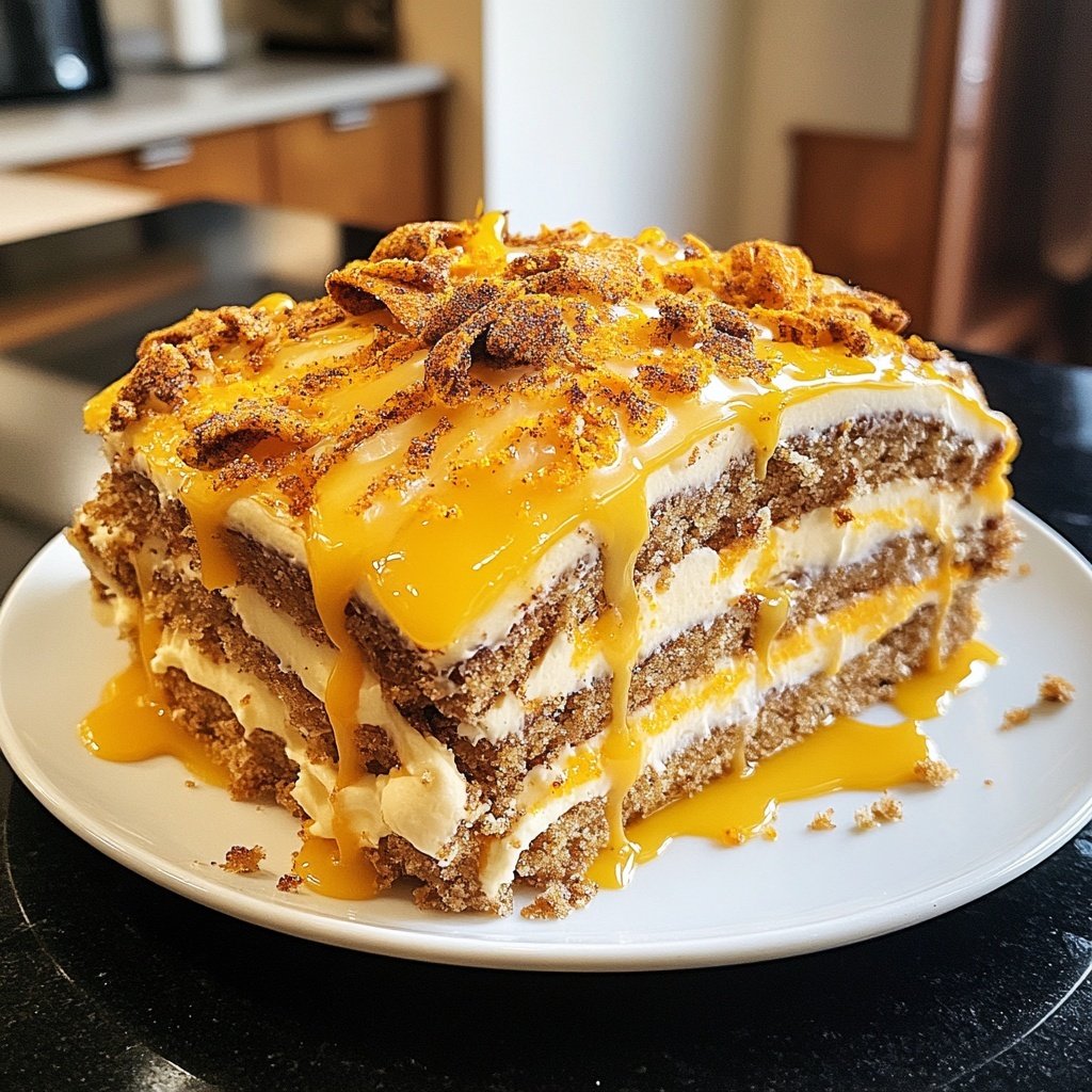 Spekulatius-Weihnachtstorte mit Orangencreme