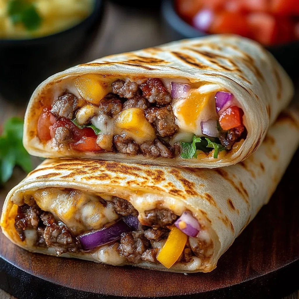 Cheeseburger-Wraps