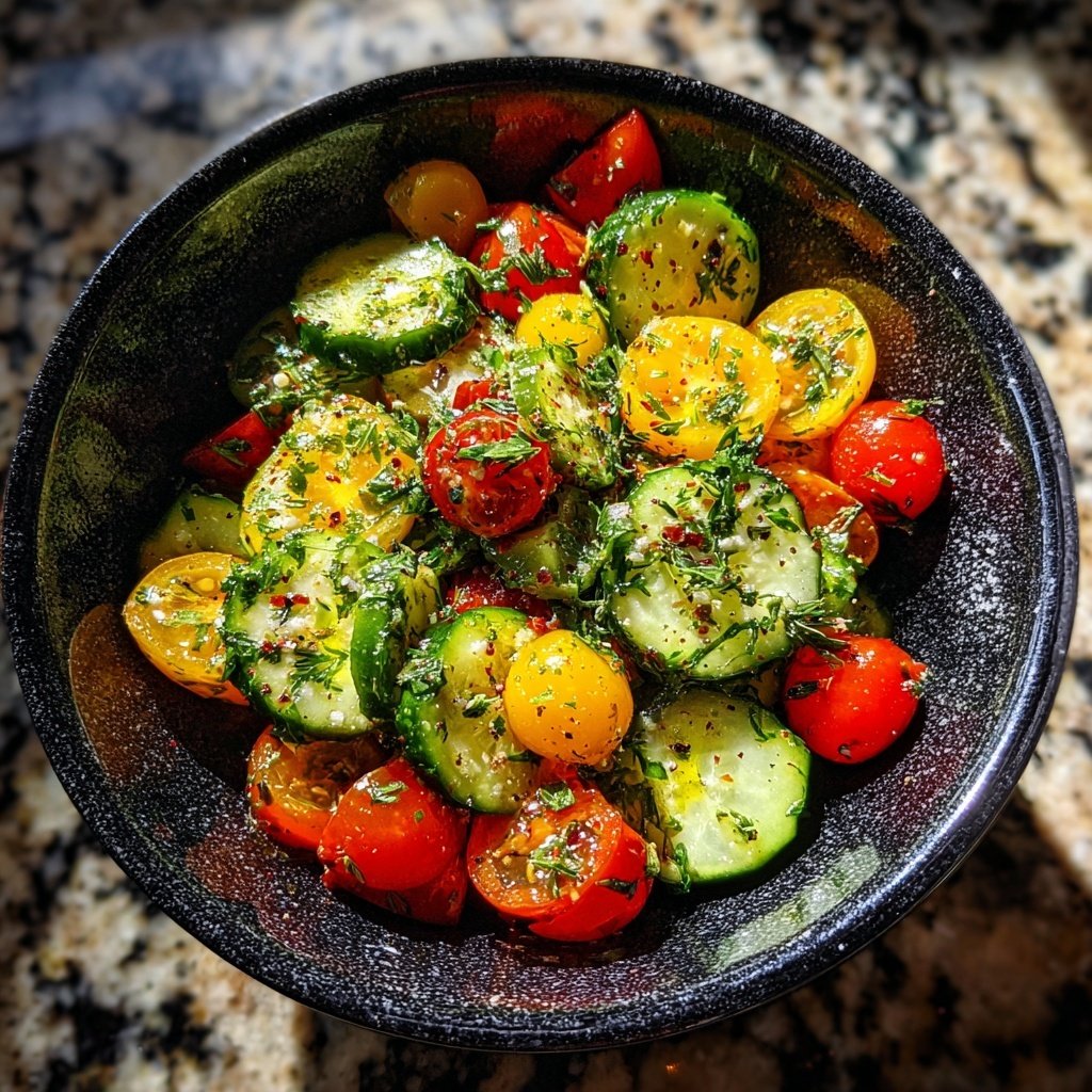 Salat Zum Grillen Mit Gurke