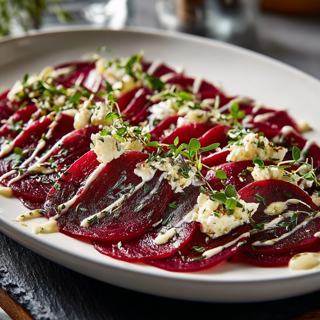 Carpaccio von Roter Bete