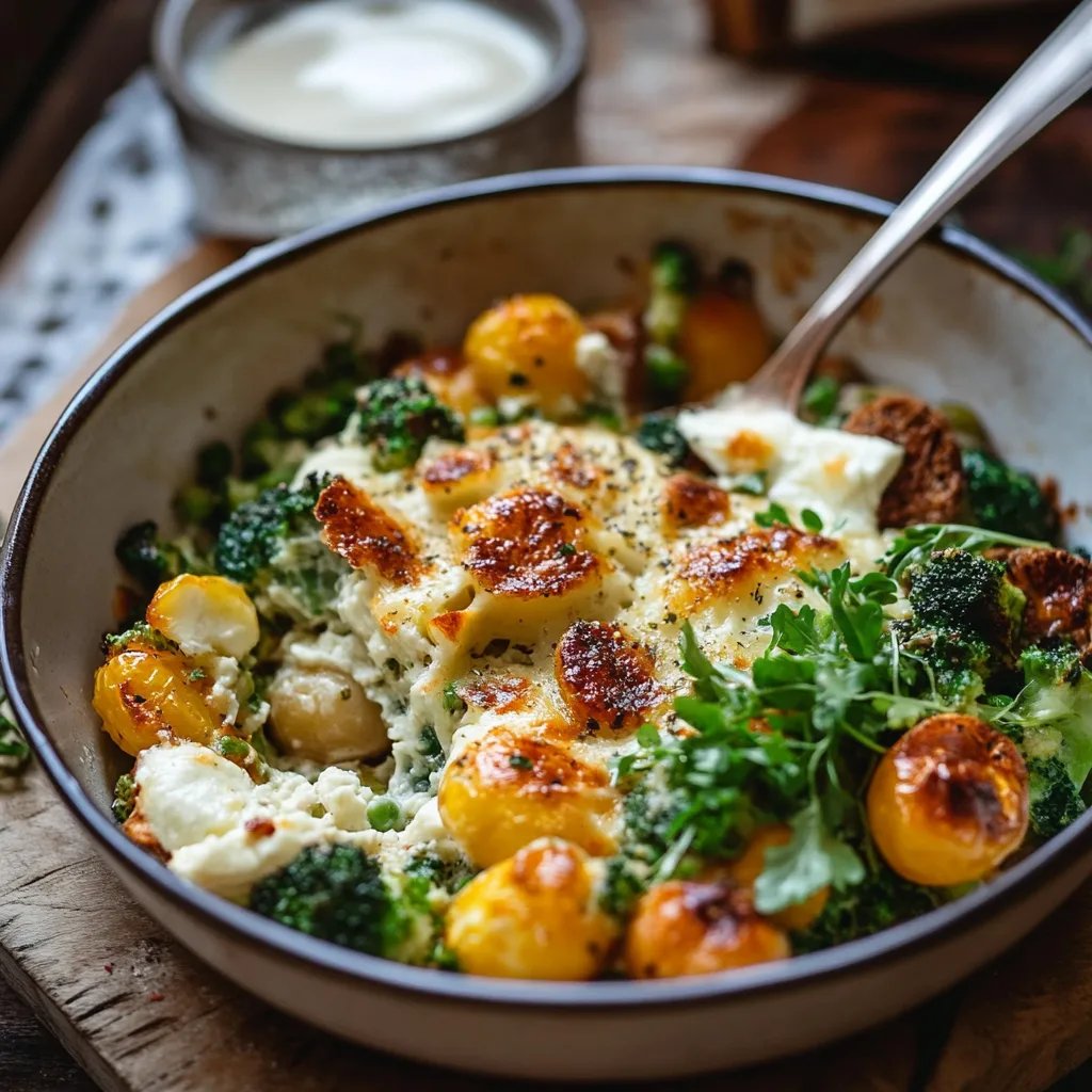 Cremiger Rosenkohl-Kartoffel-Auflauf