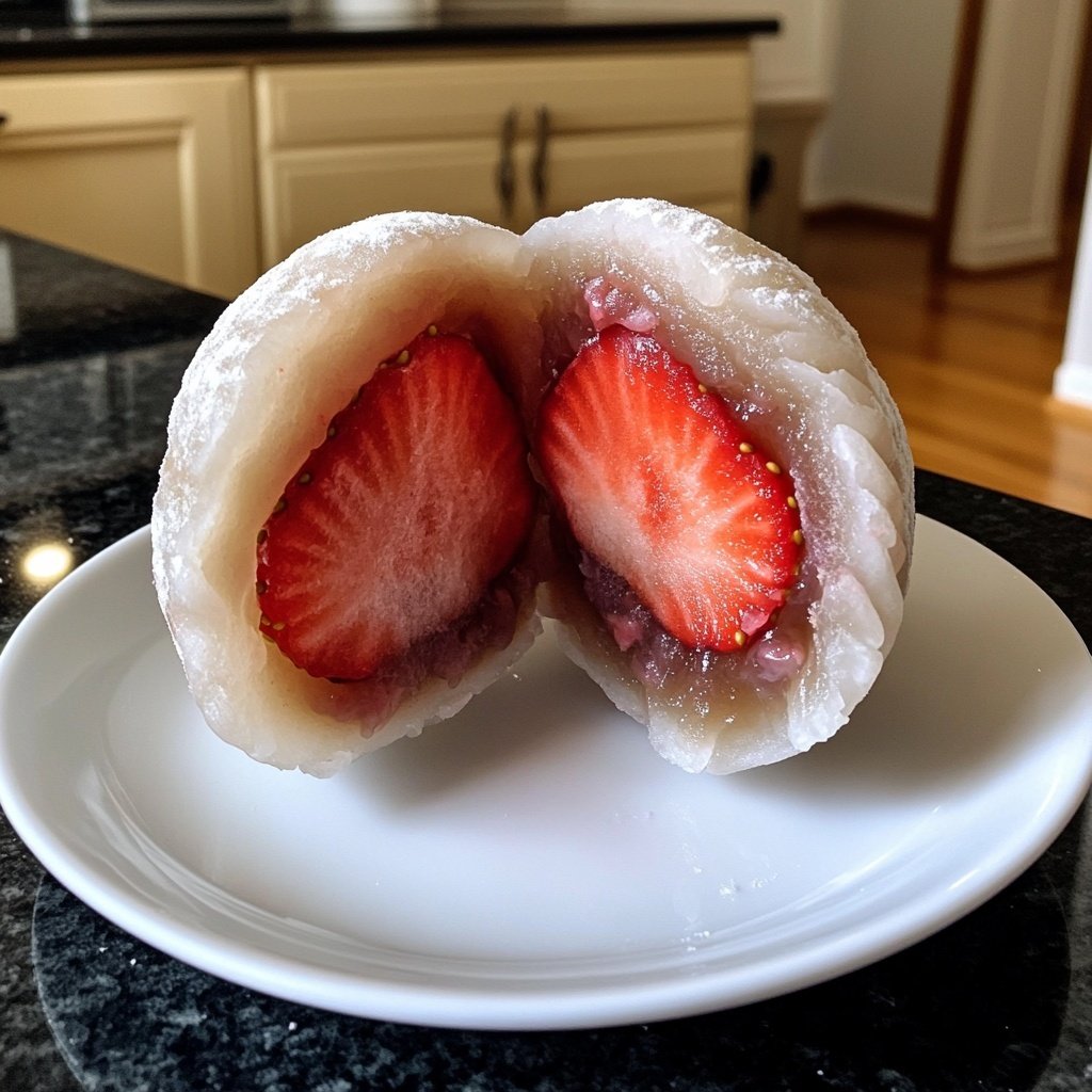 Erdbeer-Mochi