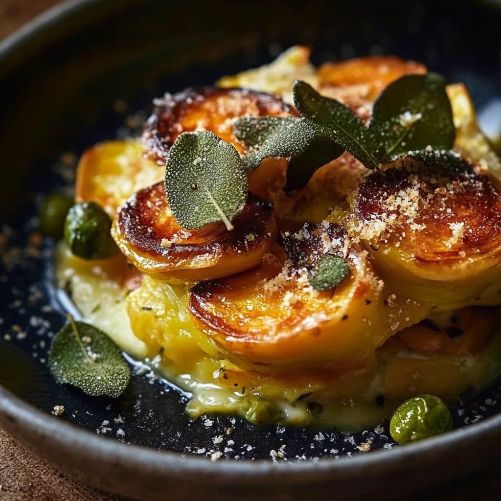 Rosenkohl-Kasseler-Auflauf