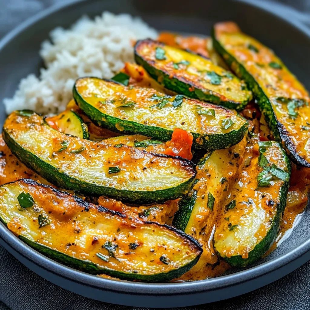 Cremiges Paprika-Zucchini-Hähnchen